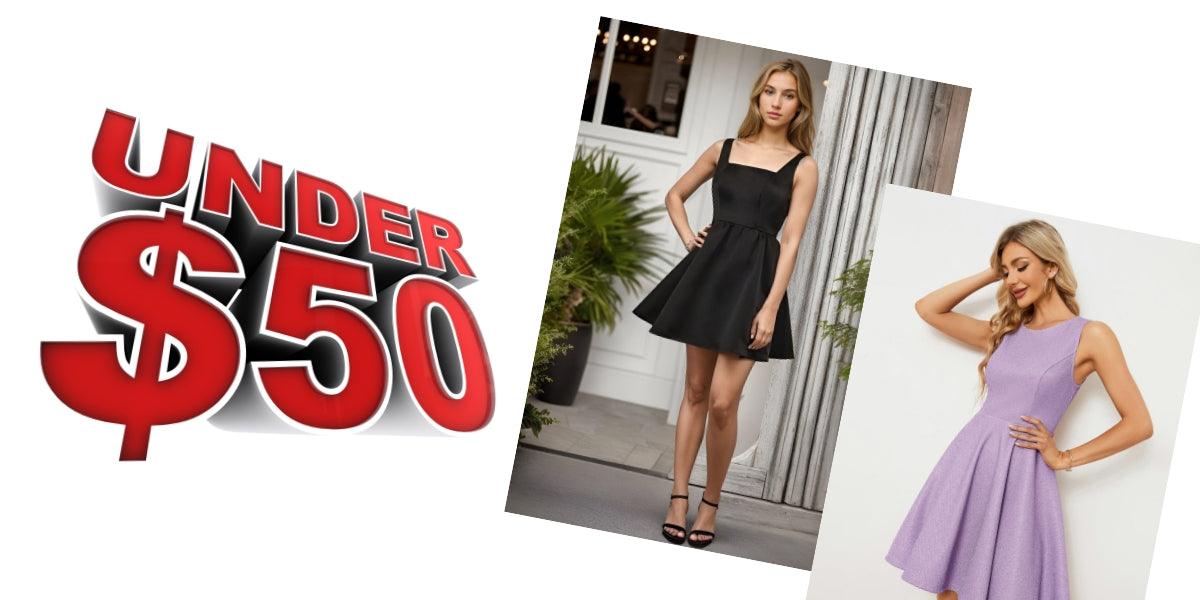 short Homecoming dresses under $50