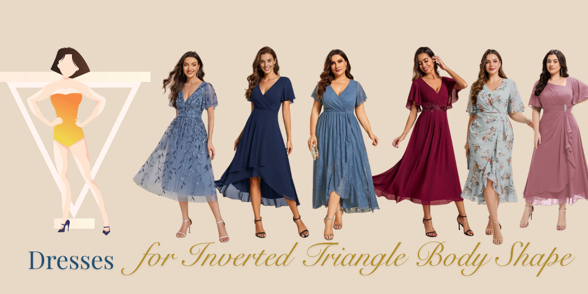 Best Wedding Guest Dresses for Inverted Triangle Body Shape