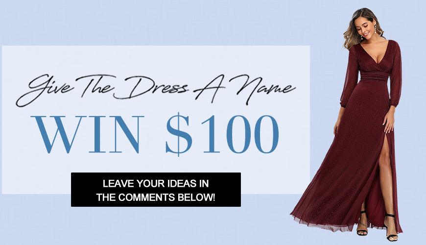 a burgundy dress