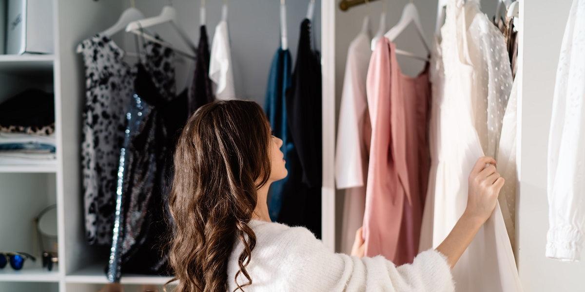 messy closet ready for spring cleaning