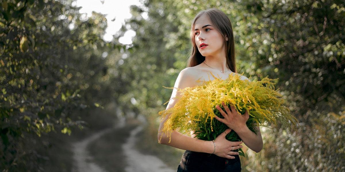 selfies-with-flowers