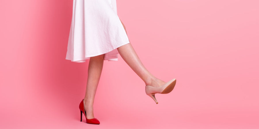 Heels Go with a White Dress