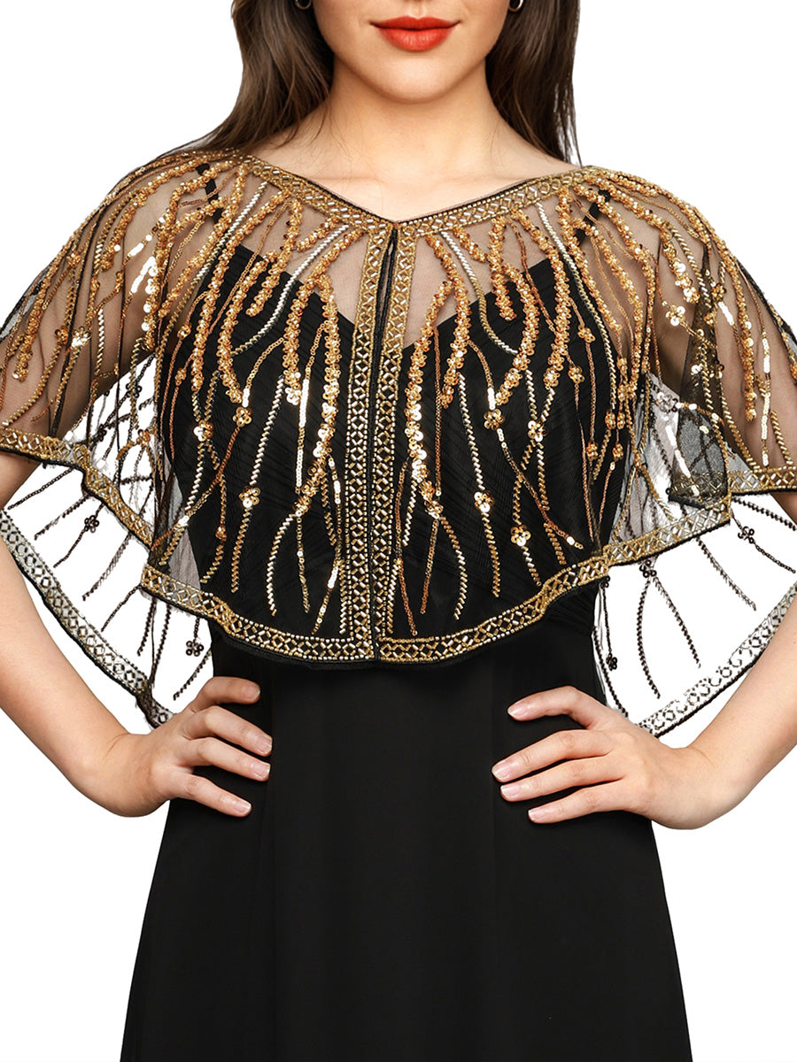 Sparkly Embellished Shawls for Special Occasions #style_EA02715KG