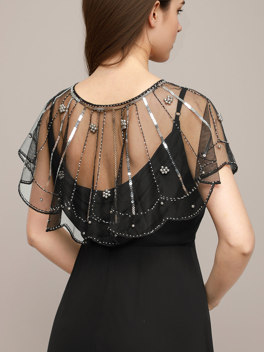 Sparkly Tulle Shawl For Special Occasions