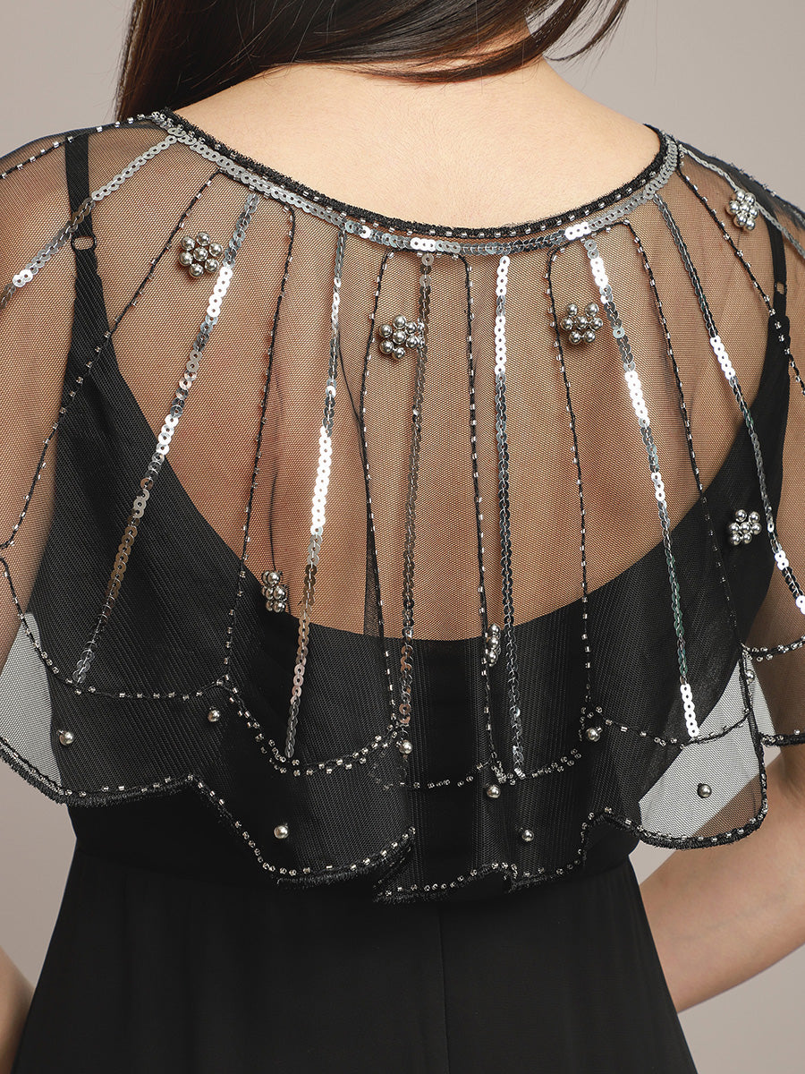 Sparkly Embellished Shawls for Special Occasions #style_EA02718BK