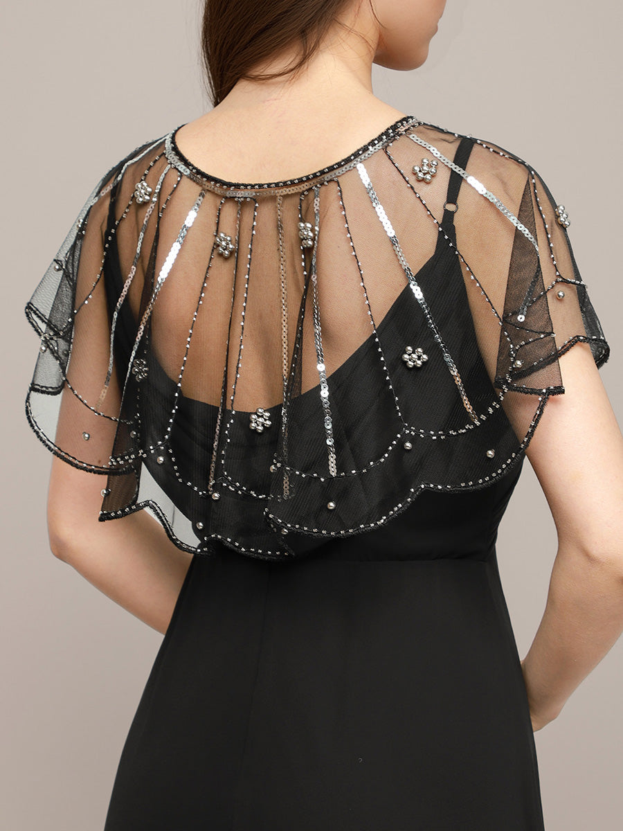 Sparkly Tulle Shawl For Special Occasions