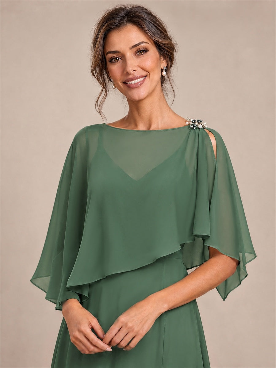 Contemporary Eveningwear Product Detail Design shawl #color_Eucalyptus