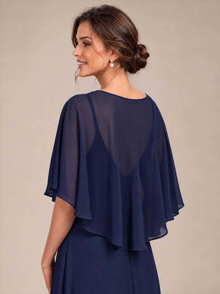 Contemporary Eveningwear Product Detail Design shawl #color_Navy Blue