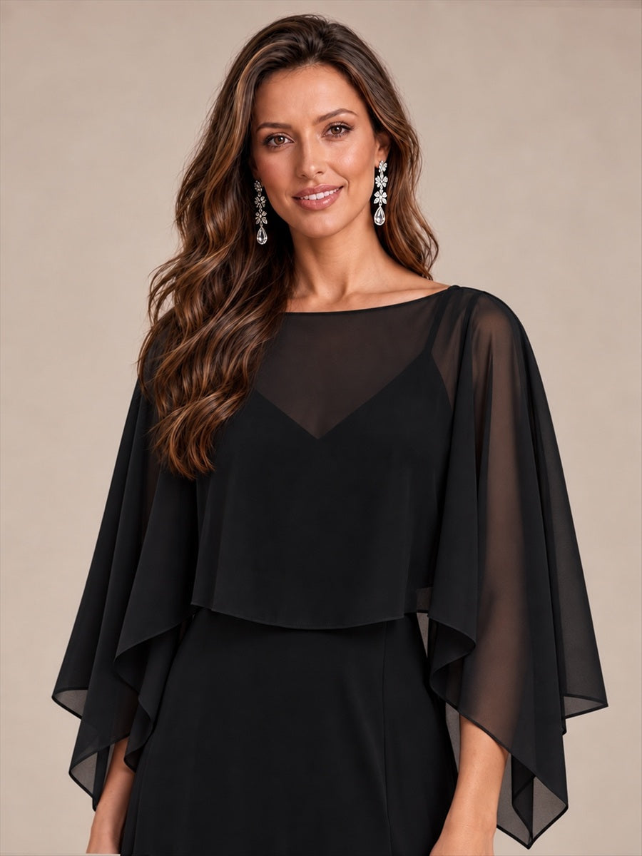 Contemporary Eveningwear Product Detail Design shawl #color_Black