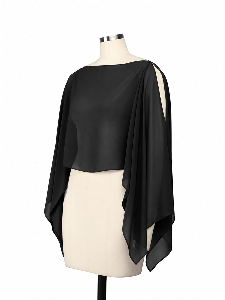 Contemporary Eveningwear Product Detail Design shawl #color_Black