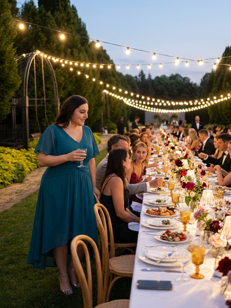 Plus Size Chiffon Ruffle Sleeve High Low Wedding Guest Dress #color_Teal Blue