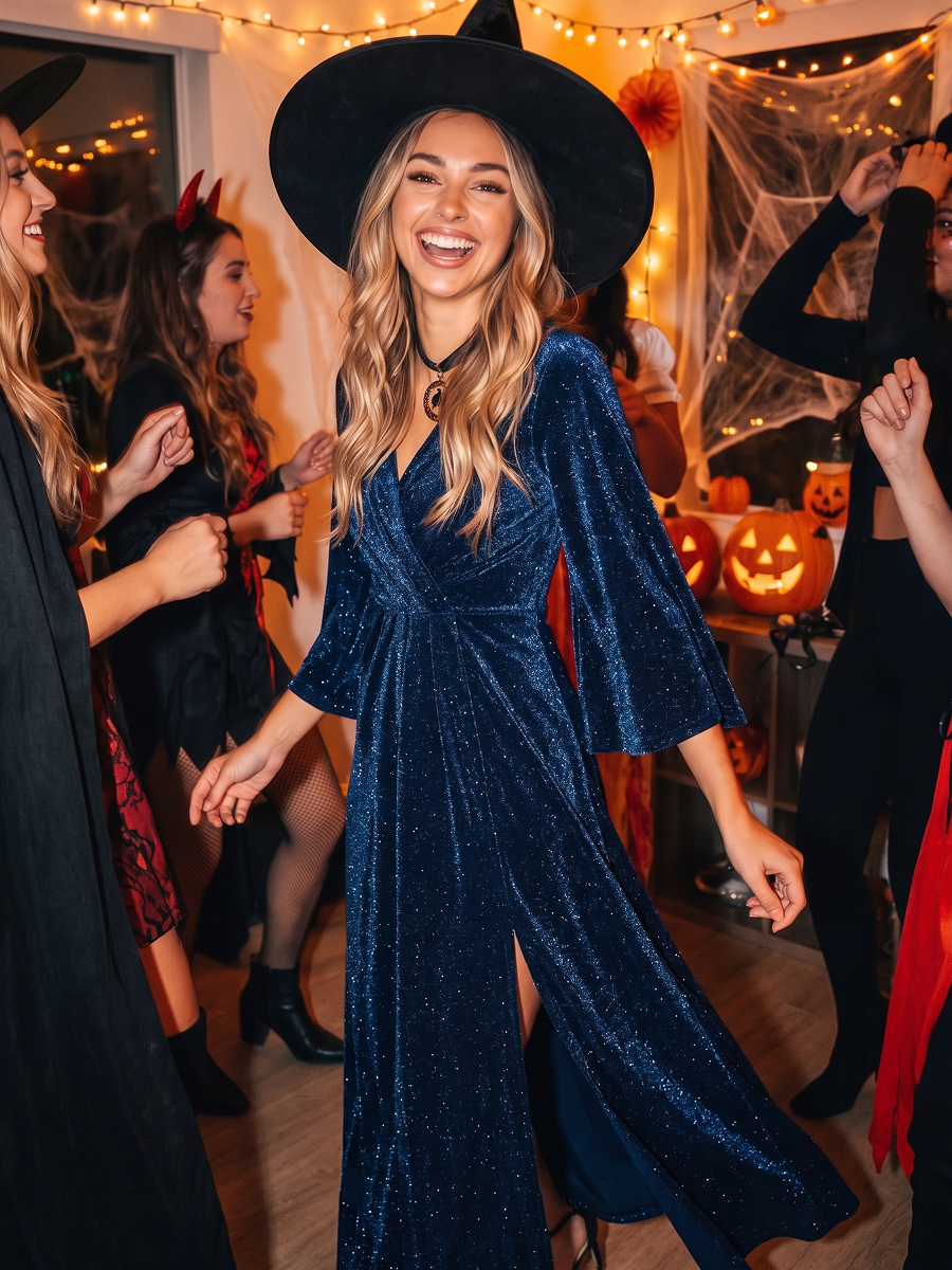 Lurex Mesh Cape Sleeve Sheath Mother of the Bride Dress #color_Navy Blue