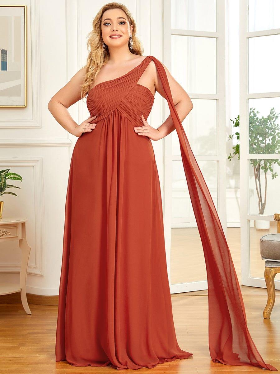Burnt Orange Bridesmaid Gowns #style_EP09816BO