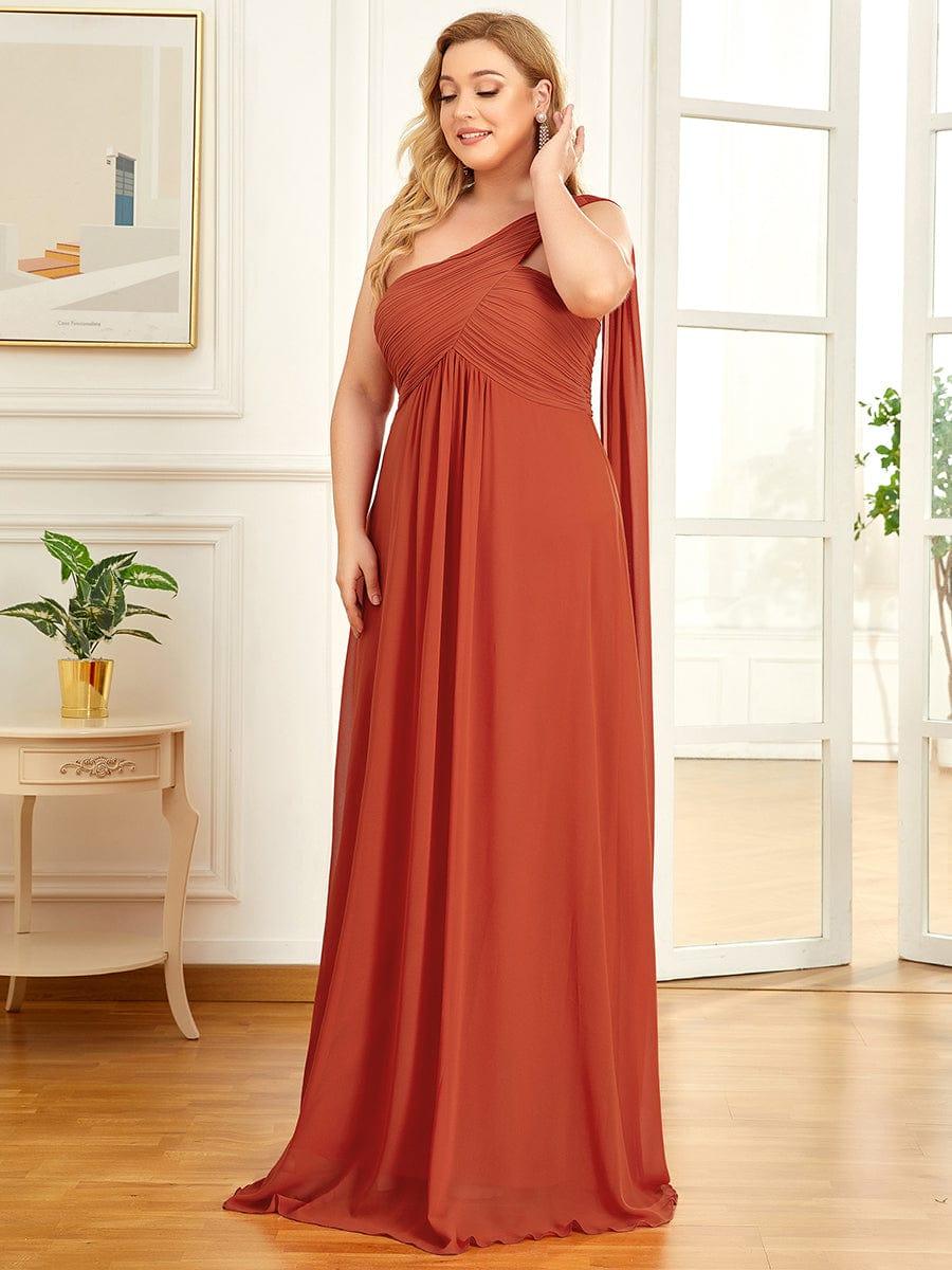 Burnt Orange Bridesmaid Gowns #style_EP09816BO