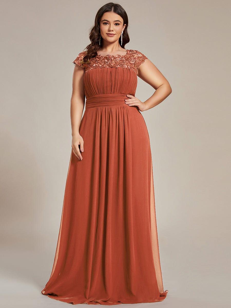 Burnt Orange Bridesmaid Gowns #style_EP09996BO