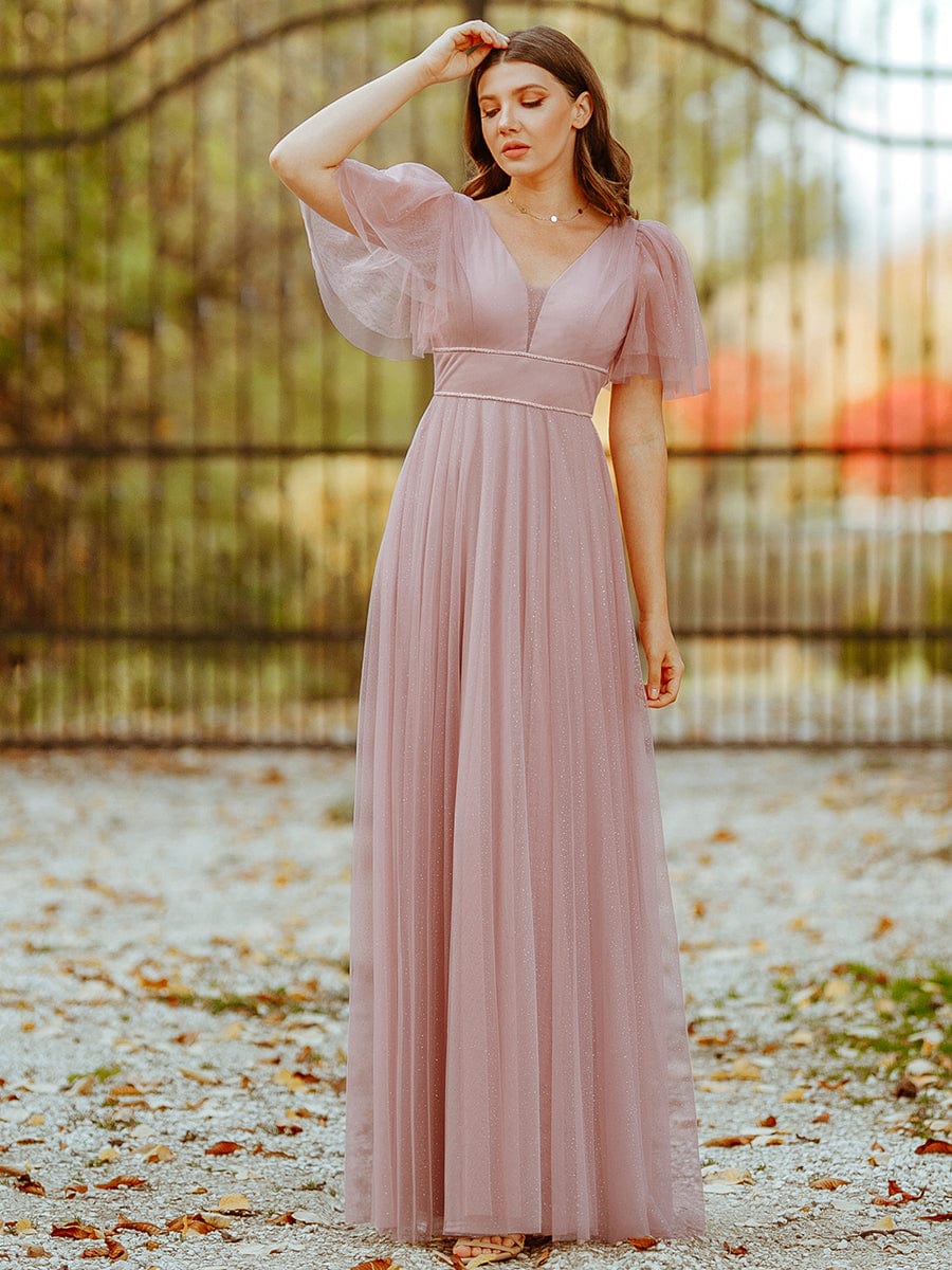 Pink Bridesmaid Gowns #style_EE00278PK