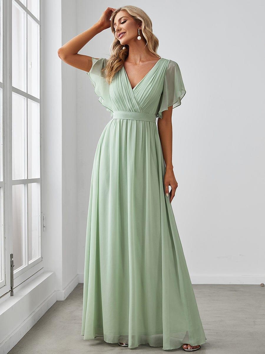 Sage Green Bridesmaid Gowns #style_EE0164AMG