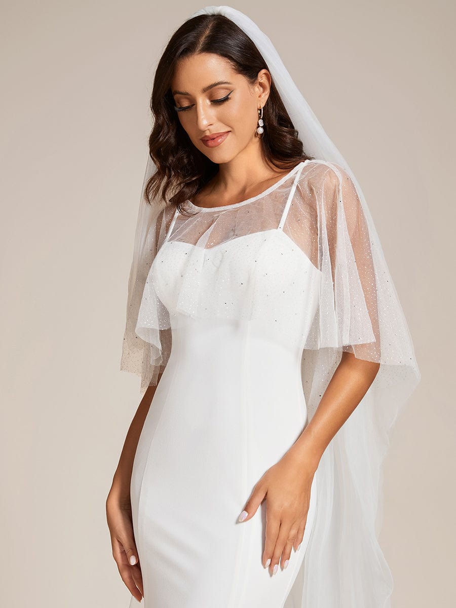 Custom Size Sweetheart Neckline Bodycon Floor Length Wedding Dress #color_White Custom Size Sweetheart Neckline Bodycon Floor Length Wedding Dress
