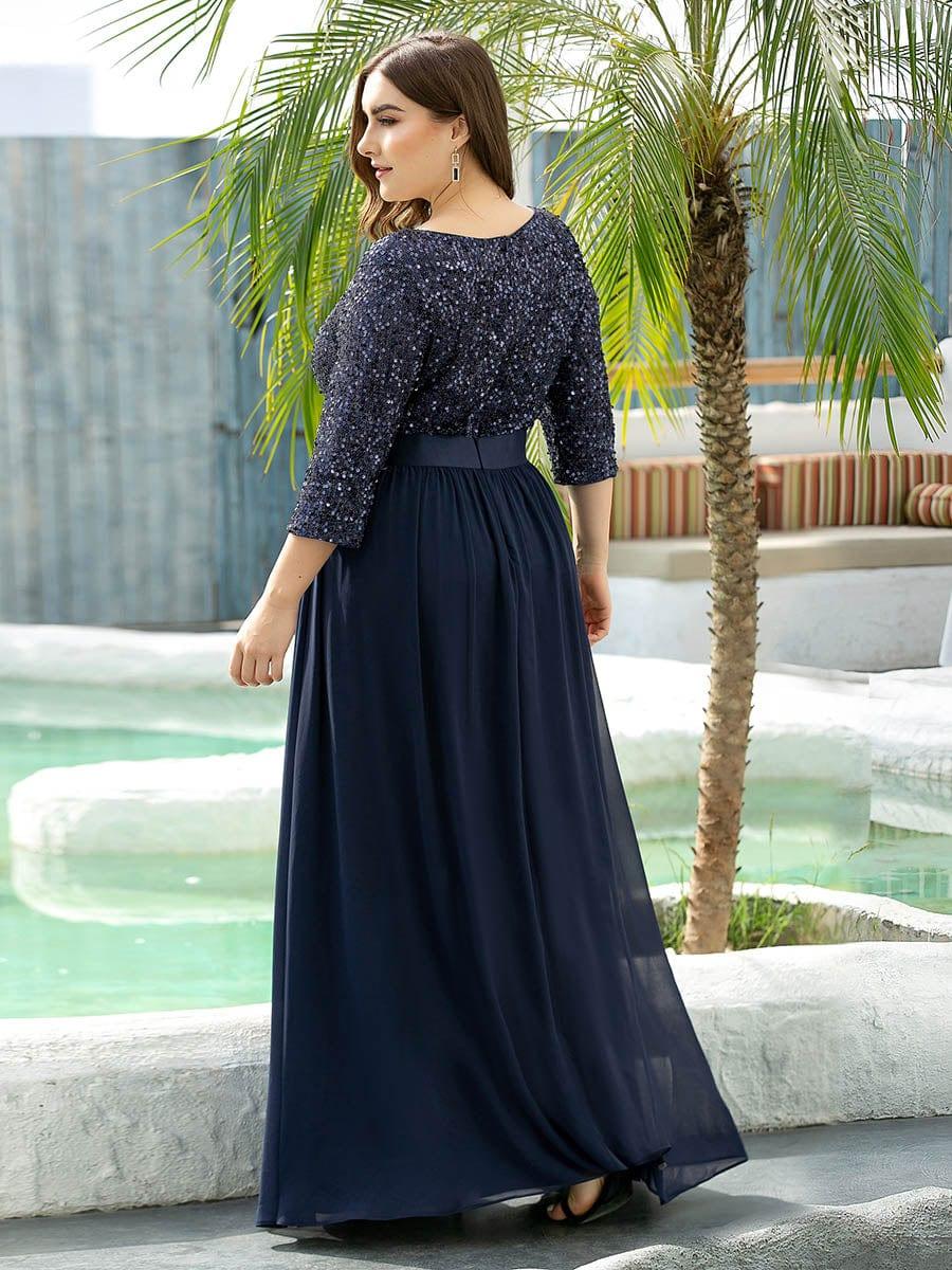 Blue Concert Dresses #style_EP00683NB
