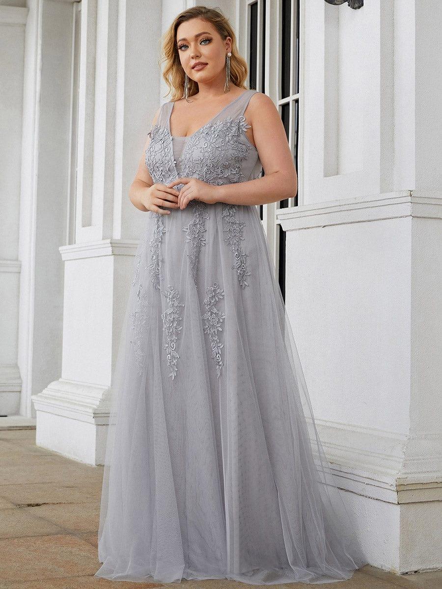 Custom Size Maxi Long Elegant Ethereal Tulle Evening Dress