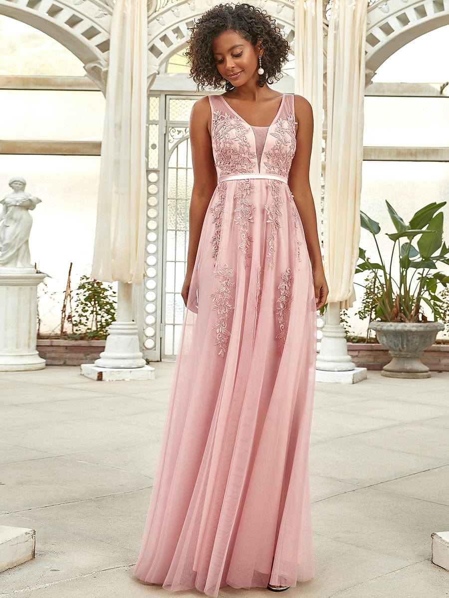 Maxi Long Elegant Ethereal Tulle Evening Dress - Ever-Pretty US