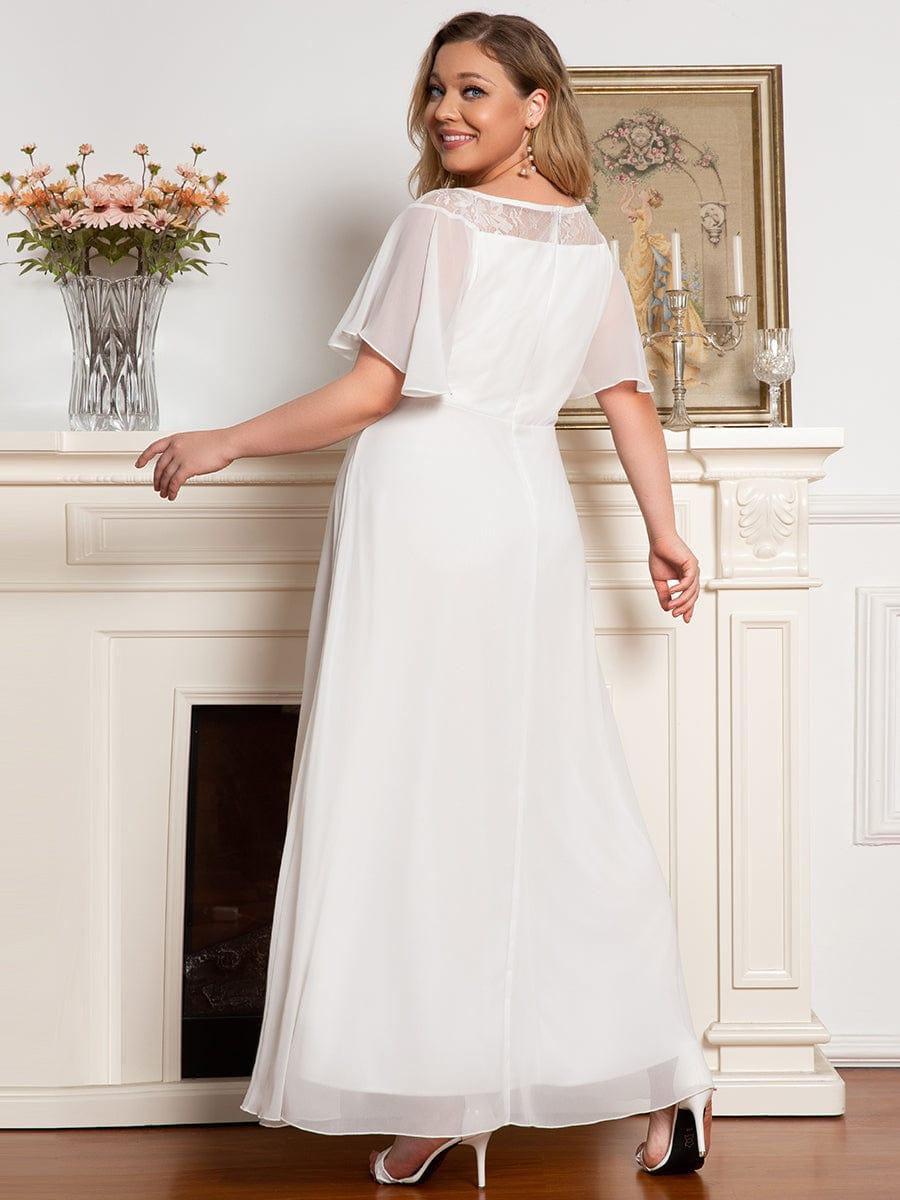 Women's Casual Boat Neck A-Line Midi Dress with Asymmetrical Hems #color_Cream