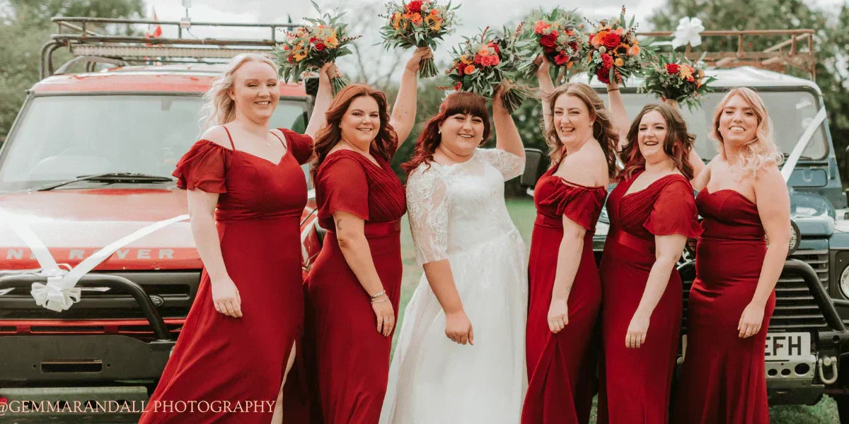 Best Burgundy Bridesmaid Dresses That Look Stunning in Photos