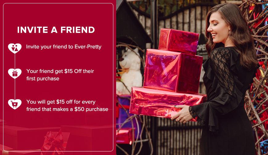 Invite a friend! Get $15 OFF, Give $15 OFF