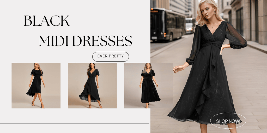 The Best Black Midi Dresses for Every Occasion Our Top Picks Ever Pretty US