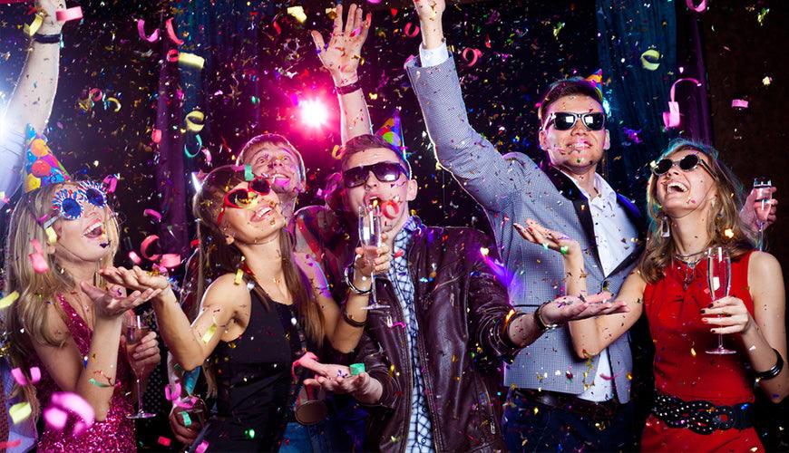 young students in a party