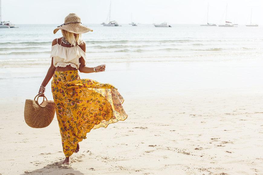 yellow-floral-skirt