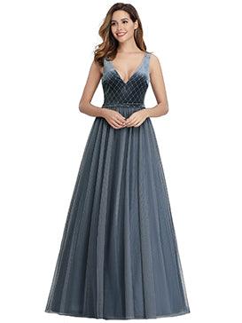 pearl grey dress Alexander by Daymor 960 Prom Dress - Midnight main image 0