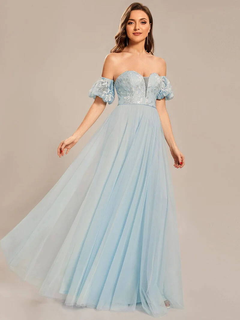 Sky Blue Prom Dresses