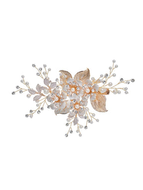 Delicate Handmade Floral Decoration Headwear Pearl Hairpin