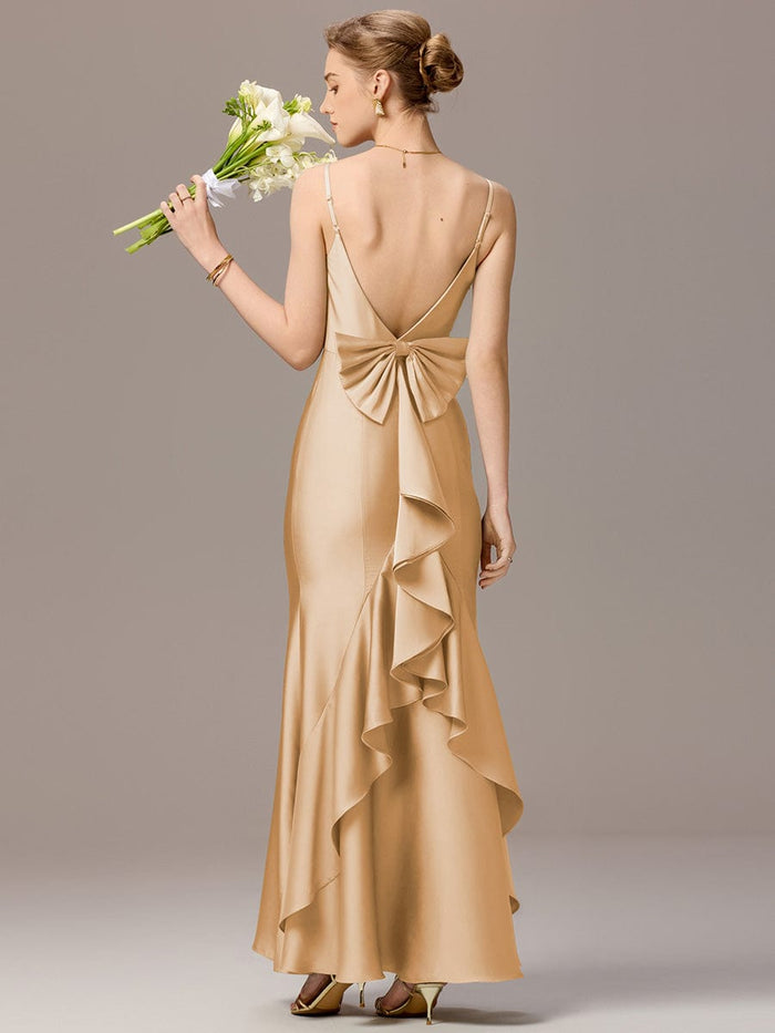 Mermaid Day Dress with Bow