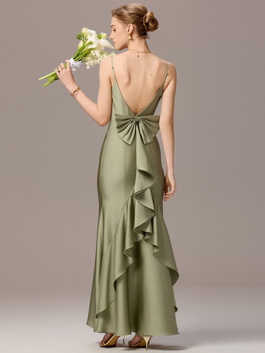 Ever-Pretty Elegant Stretch Satin Mermaid New Arrival with Bow Detail Ever-Pretty Elegant Stretch Satin Mermaid New Arrival with Bow Detail