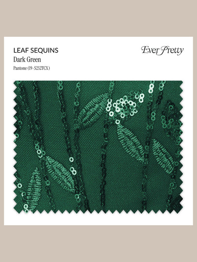Ever-Pretty Leaf Sequins Swatch