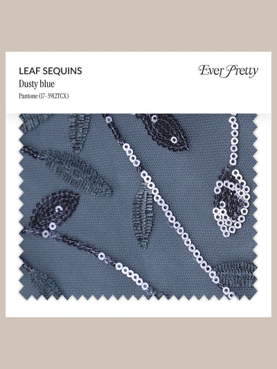 Ever-Pretty Leaf Sequins Swatch