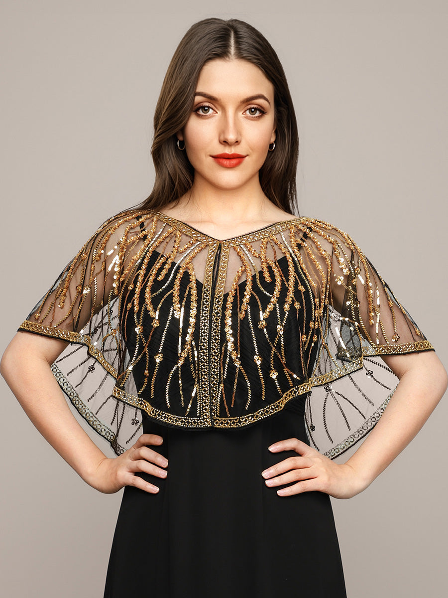 Sparkly Embellished Shawls for Special Occasions #style_EA02715KG