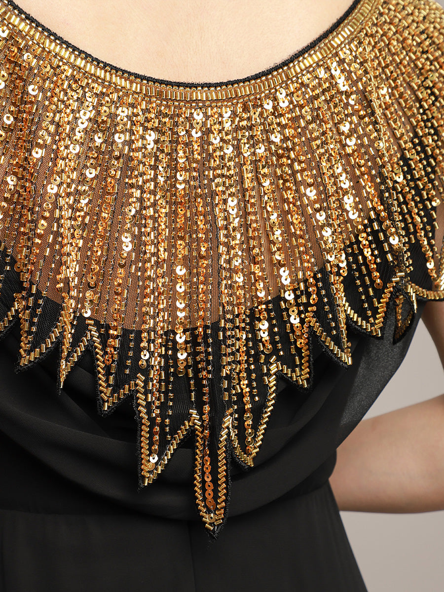 Irregular Sparkly Tulle Shawl For Special Occasions