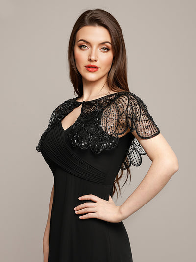 Irregular Sequined Shawl For Special Occasions