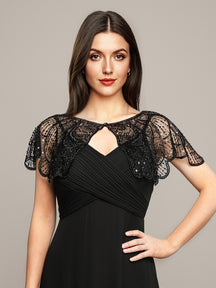 Sparkly Embellished Shawls for Special Occasions #style_EA02717BK