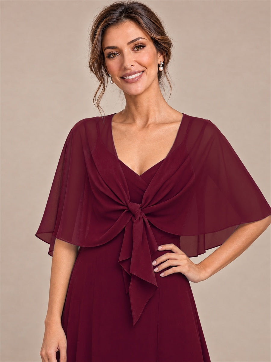 Contemporary Eveningwear Product Detail Design shawl #color_Burgundy
