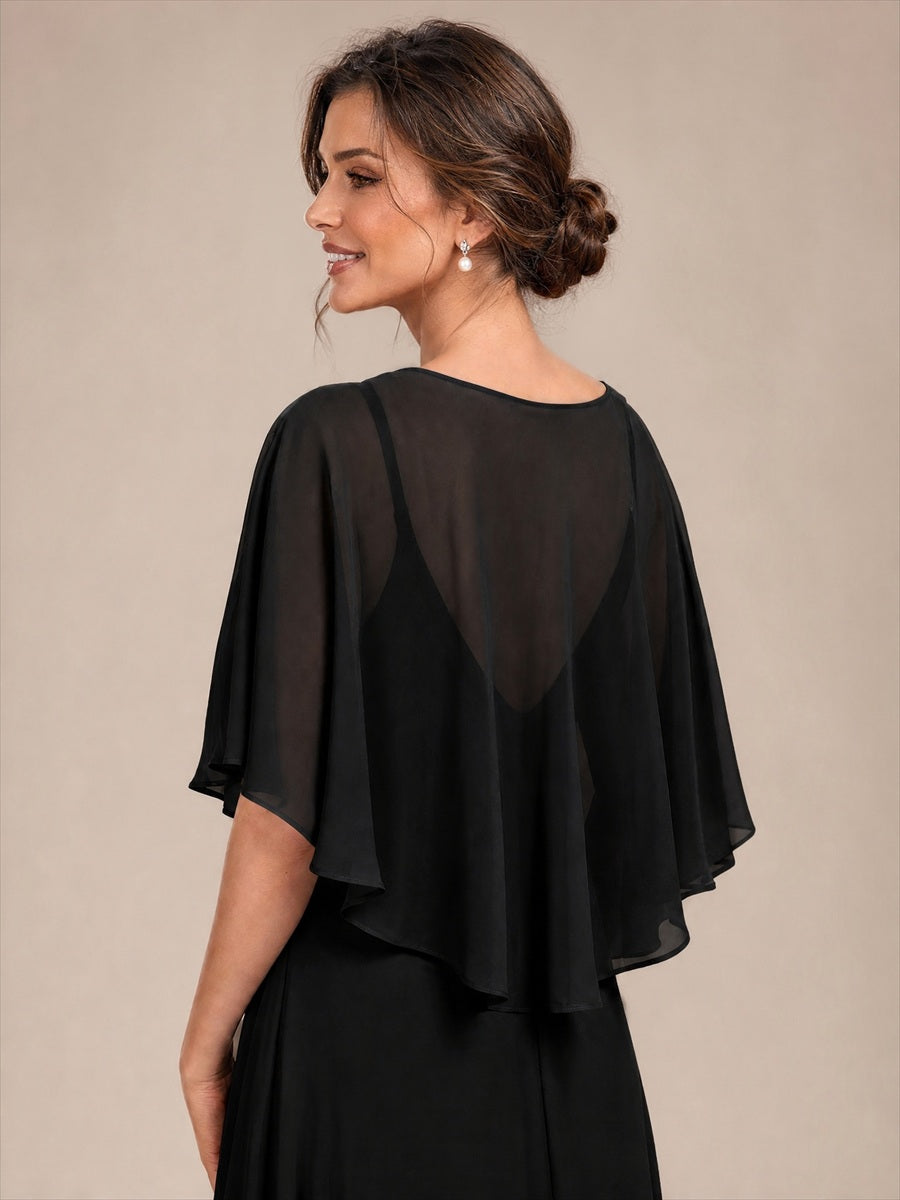 Contemporary Eveningwear Product Detail Design shawl #color_Black