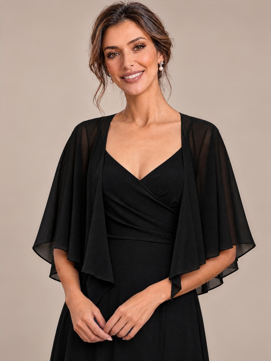 Contemporary Eveningwear Product Detail Design shawl #color_Black