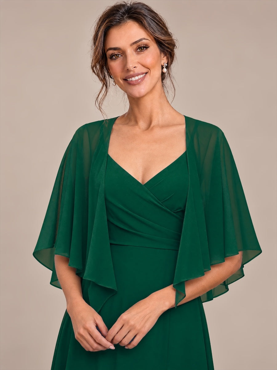 Contemporary Eveningwear Product Detail Design shawl #color_Dark Green