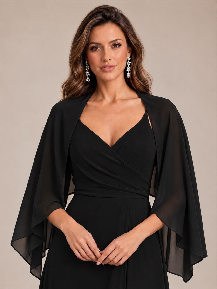 Contemporary Eveningwear Product Detail Design shawl #color_Black