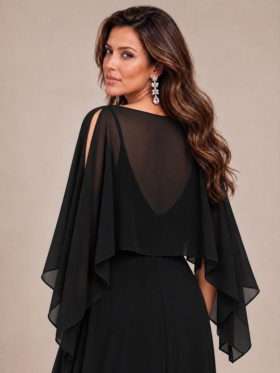 Contemporary Eveningwear Product Detail Design shawl #color_Black