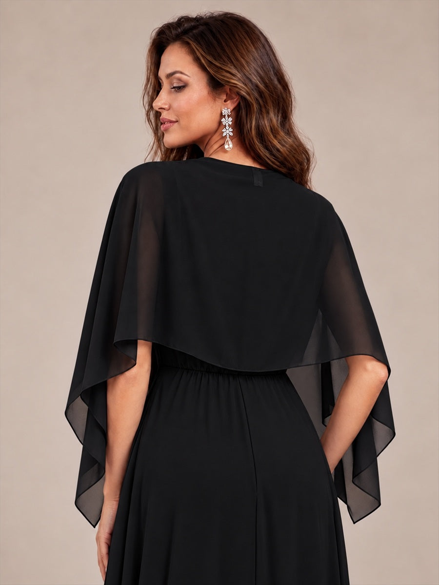 Contemporary Eveningwear Product Detail Design shawl #color_Black