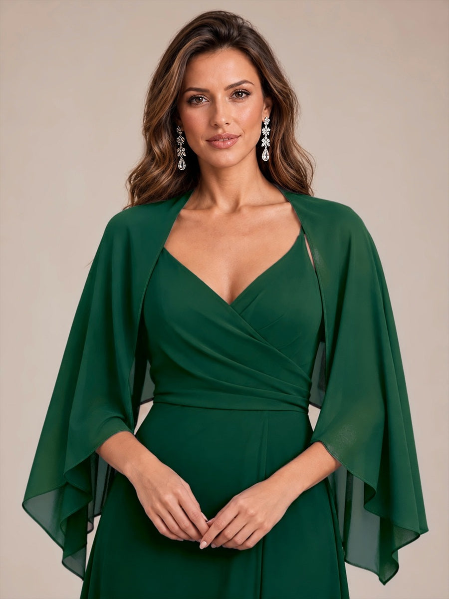 Contemporary Eveningwear Product Detail Design shawl #color_Dark Green